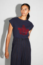 T-Shirt Robbie Blason Bordeaux Fabriqué Au Portugal