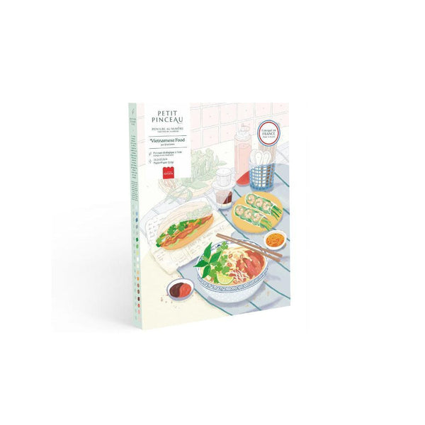 Coffret Peinture Au Numéro - Petit Pinceau - Vietnamese Food Par Jayne Wong