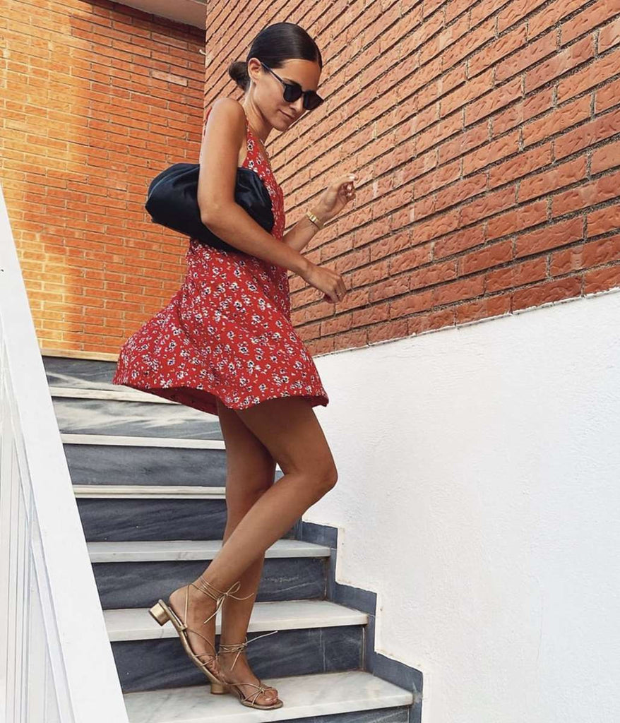 Robe Adèle Imprimé Rouge