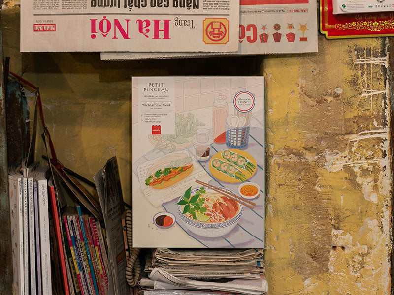 Petit Défaut : Petit Prix ! Coffret Peinture Au Numéro - Petit Pinceau - Vietnamese Food Par Jayne Wong (Copie)