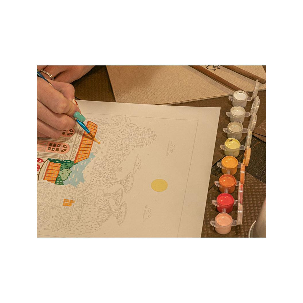 Coffret Peinture Au Numéro - Petit Pinceau - Singapore Par Hoglet & Co