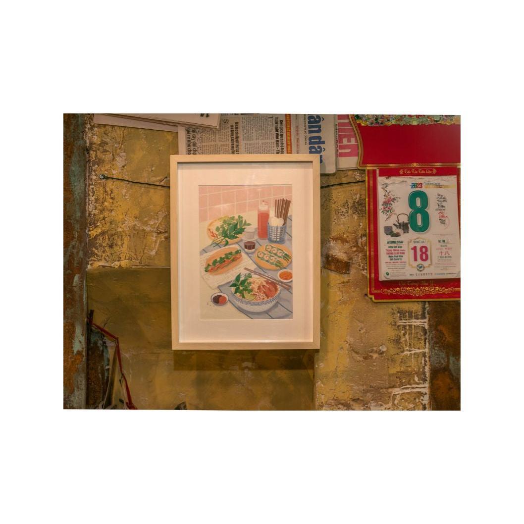 Coffret Peinture Au Numéro - Petit Pinceau - Vietnamese Food Par Jayne Wong