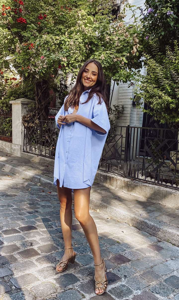 Robe Lisa Bleu Coton