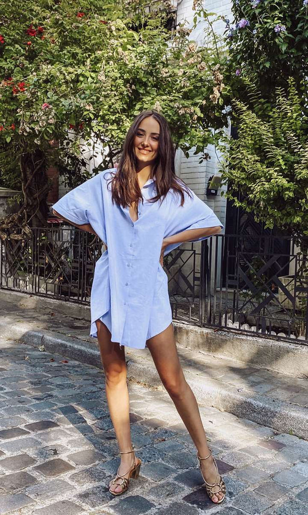 Robe Lisa Bleu Coton
