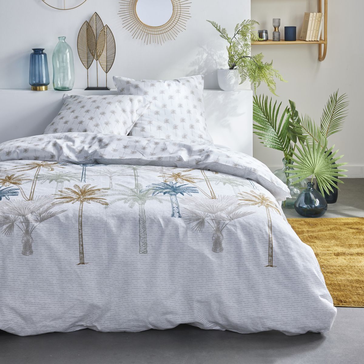 Sunshine - Parure De Lit Motif 16.3 - Craie