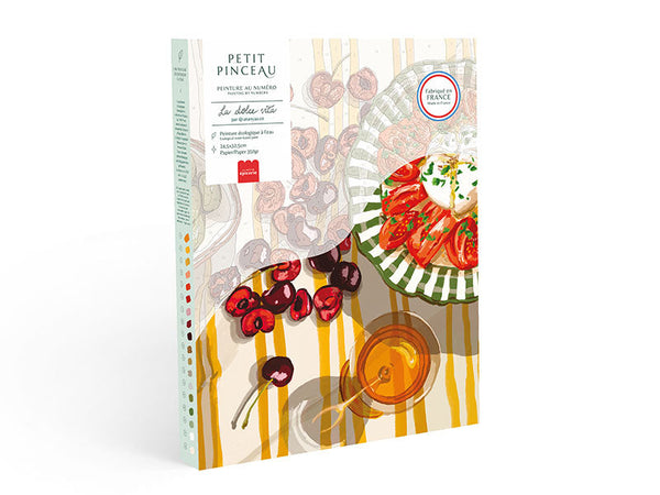Coffret Peinture Au Numéro - Petit Pinceau - La Dolce Vita Par Ananya Bhandari