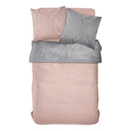 Percale Permanent Premium - Parure De Lit Bicolore Percale - Acier
