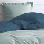 Percale Permanent Premium - Parure De Lit Bicolore Percale - Paon