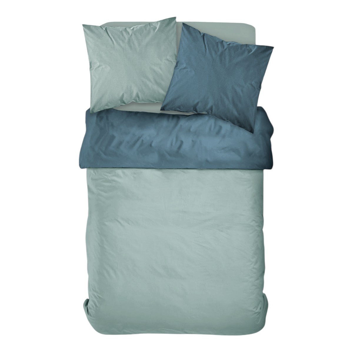 Percale Permanent Premium - Parure De Lit Bicolore Percale - Paon