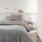 Percale Permanent Premium - Parure De Lit Tricolore Percale - Rose Des Sables