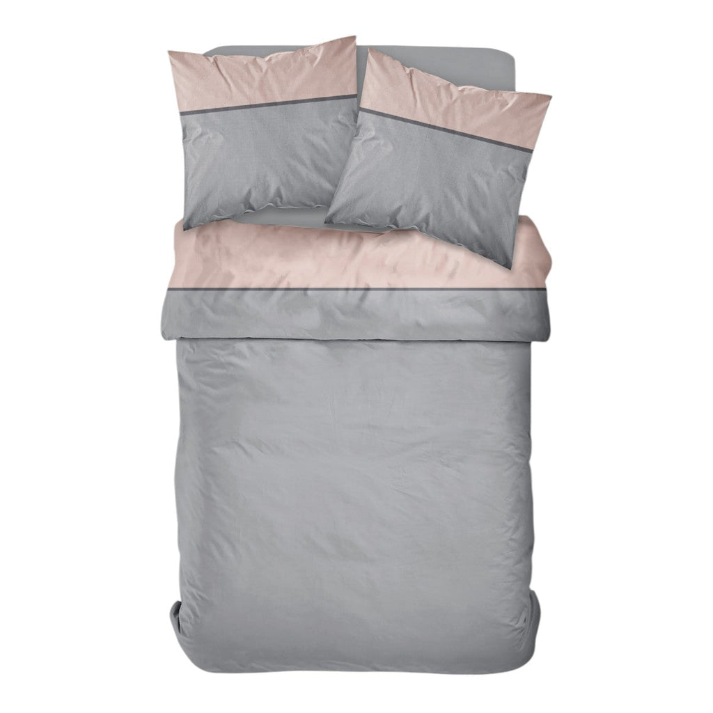 Percale Permanent Premium - Parure De Lit Tricolore Percale - Rose Des Sables