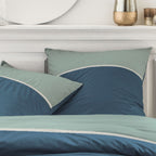 Percale Permanent Premium - Parure De Lit Tricolore Percale - Celadon