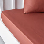 Percale Permanent Premium - Drap Housse Percale - Terracotta