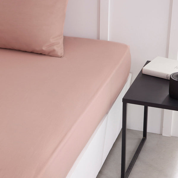 Percale Permanent Premium - Drap Housse Percale - Rose Des Sables