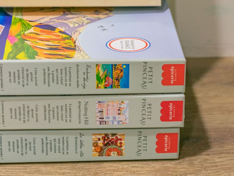Coffret Peinture Au Numéro - Petit Pinceau - Barcelona Par Dazlstudio