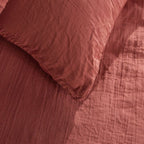 Gaze De Coton - Parure De Lit - Terracotta