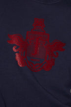 Sweatshirt Eddie Blason Bordeaux Fabriqué Au Portugal