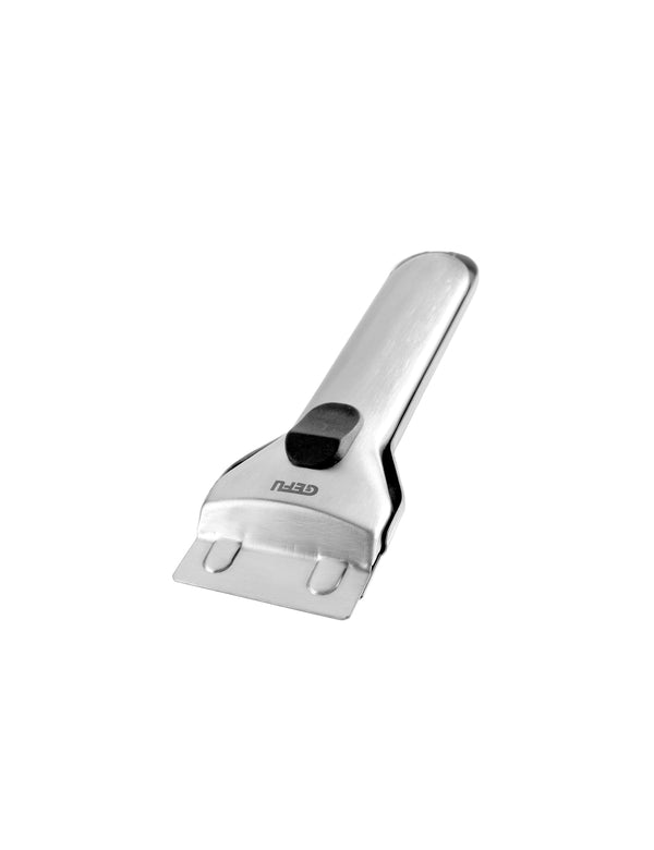 Polito - Grattoir Pour Nettoyer Les Tables De Cuisson - Noir/Argent