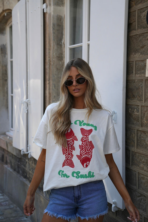 T-Shirt Imprimé Mony - Blanc