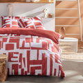 Sunshine - Parure De Lit Motif 17.32 - Rouge