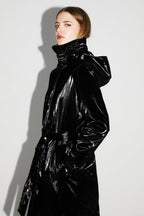 Trench Lauren Mercurio Black Fabriqué En Italie