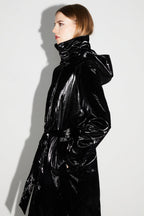 Trench Lauren Mercurio Black Fabriqué En Italie