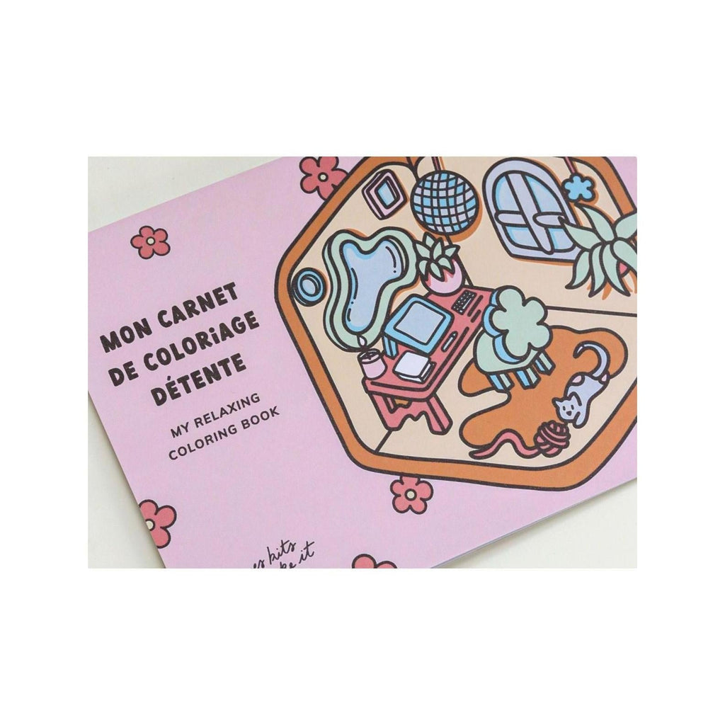Kit Diy Home Déco - Mon Carnet De Coloriage Détente