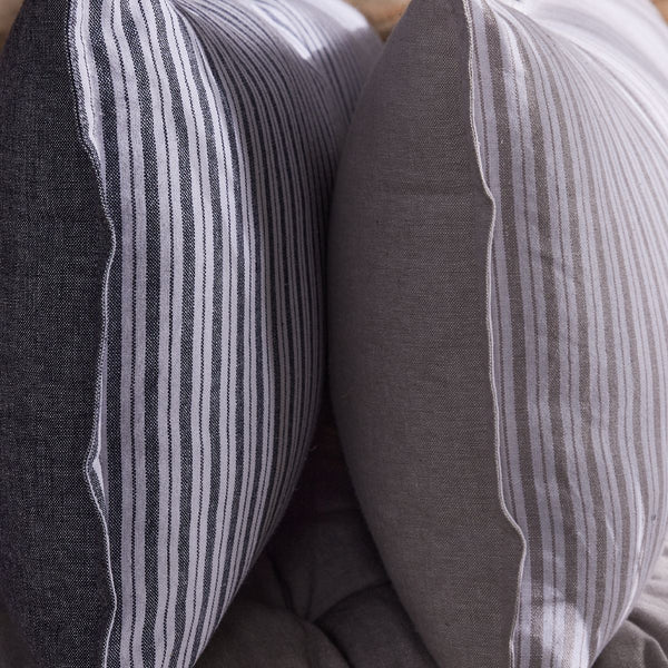 French Port - Coussin Chambray - Gris