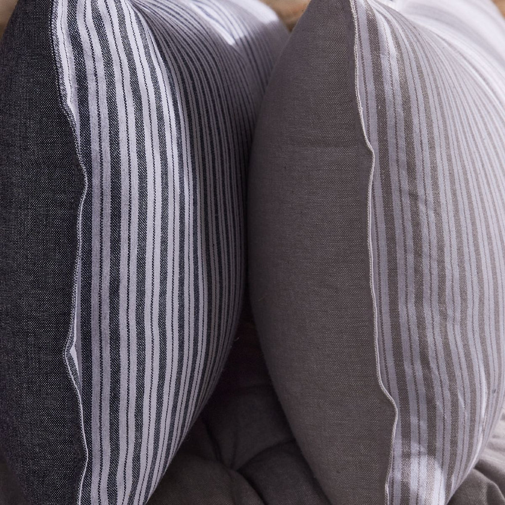 French Port - Coussin Chambray - Bleu