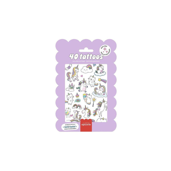 Pochette De 40 Tattoos - Licornes