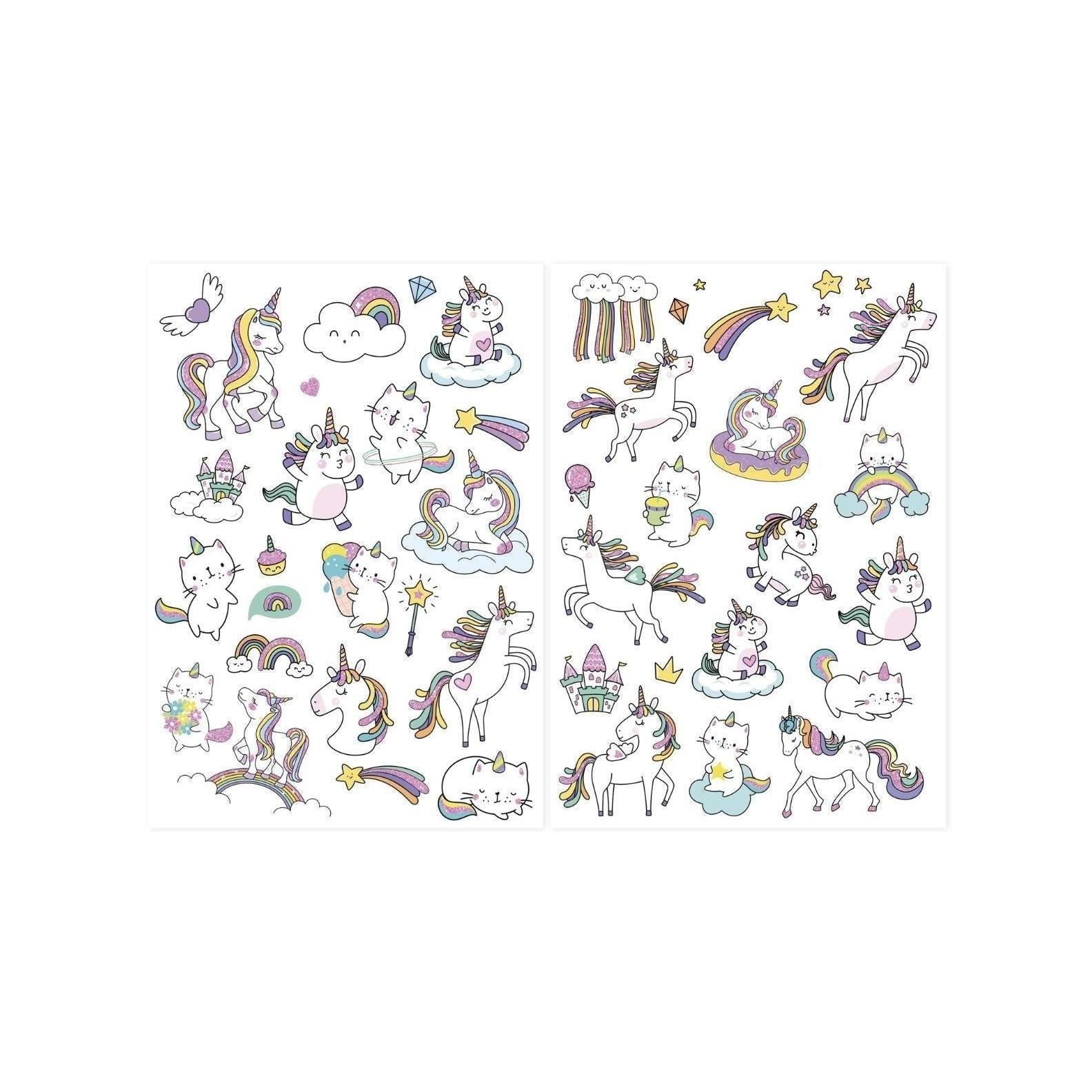 Pochette De 40 Tattoos - Licornes