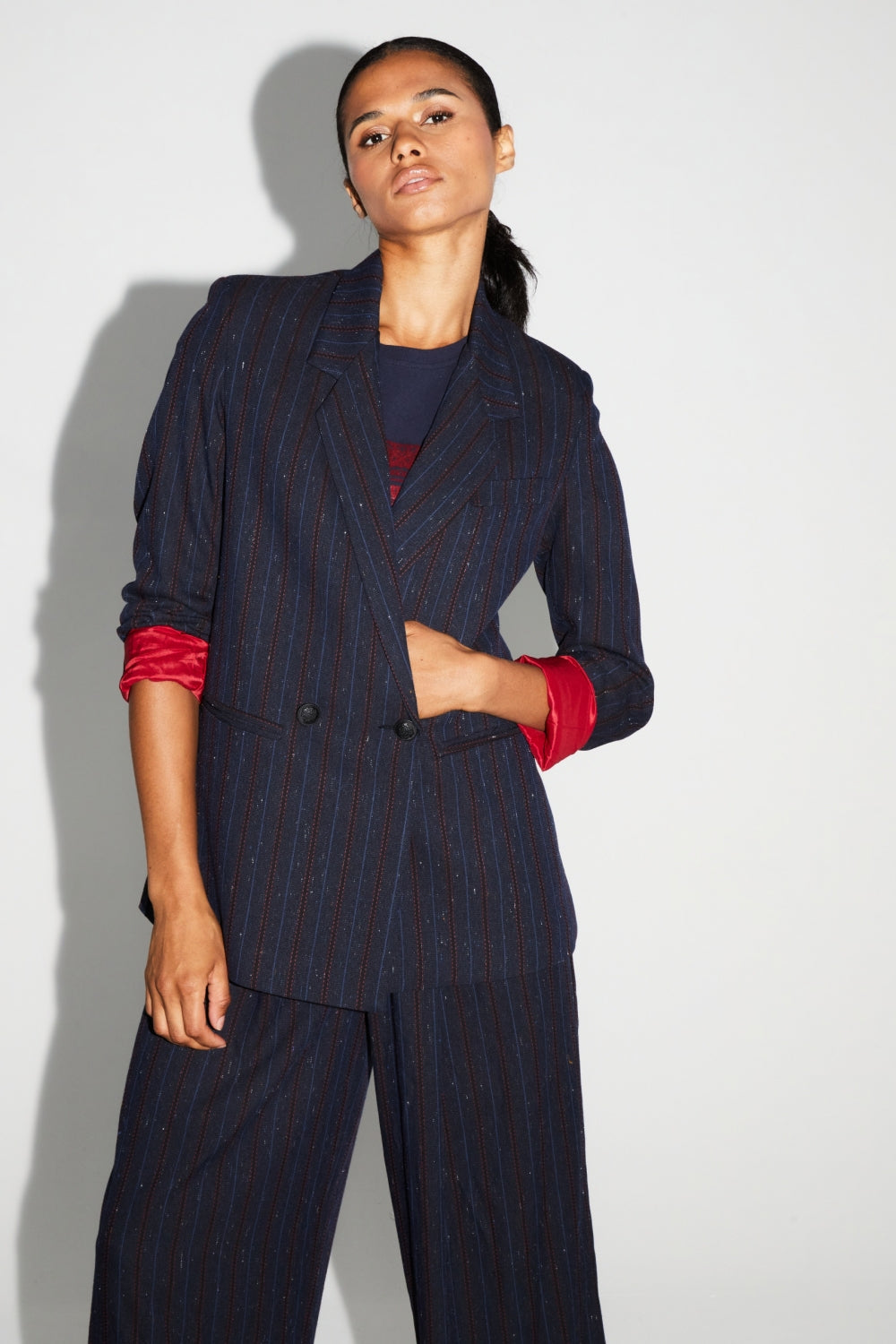 Blazer Ema Héritage Navy Fabriqué En Italie