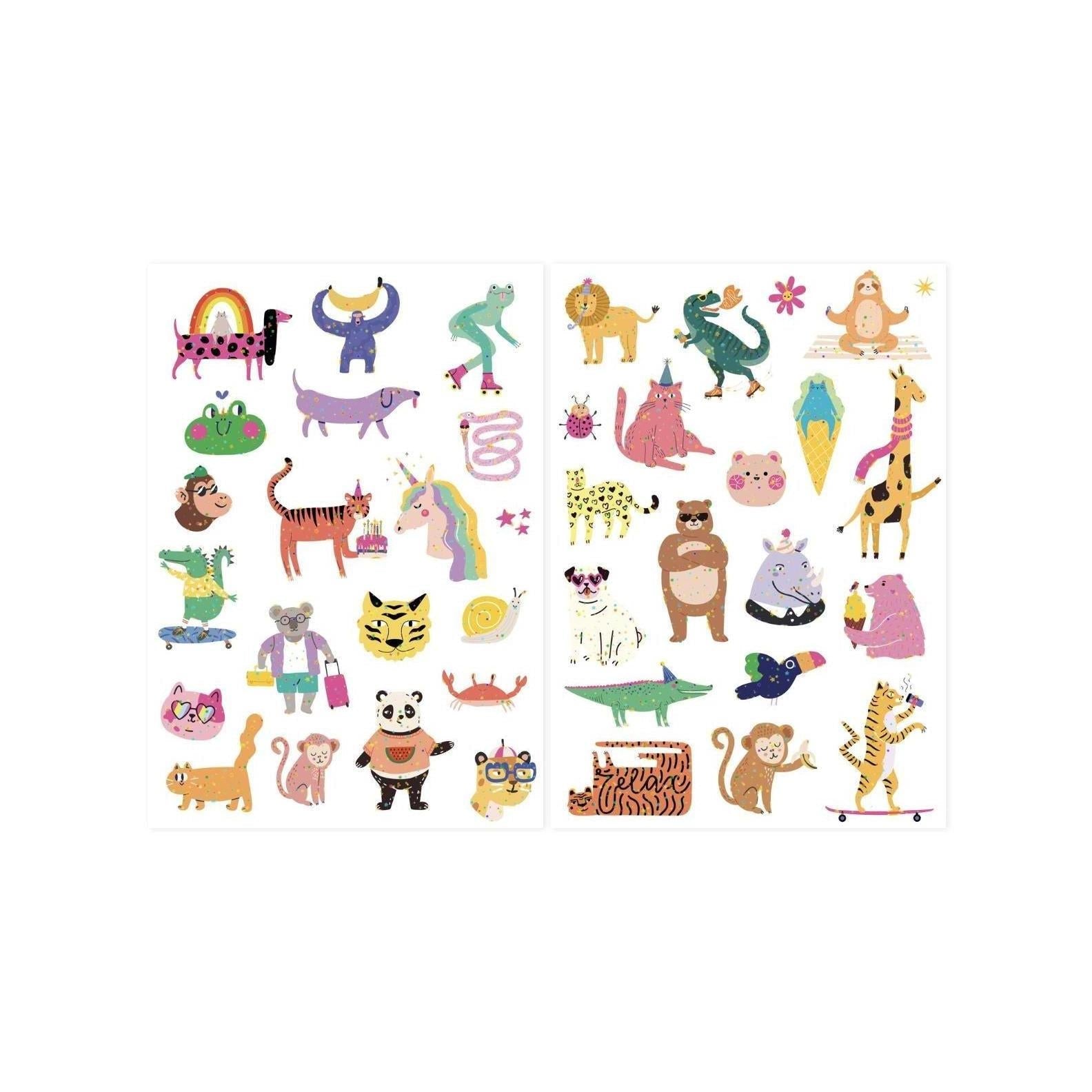 Pochette De 40 Tattoos - Cute Animals