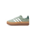 Adidas Gazelle Bold Silver Green Gum