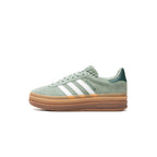 Adidas Gazelle Bold Silver Green Gum