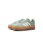 Adidas Gazelle Bold Silver Green Gum
