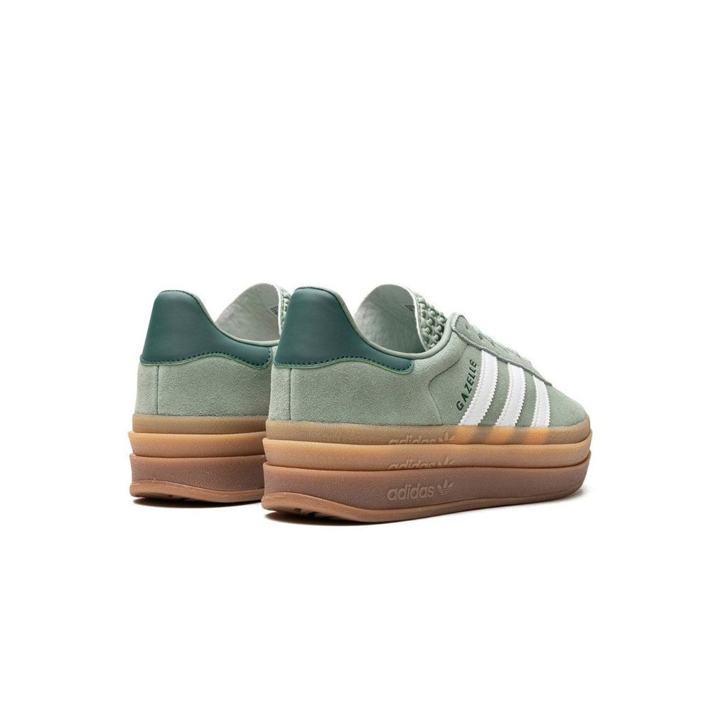 Adidas Gazelle Bold Silver Green Gum