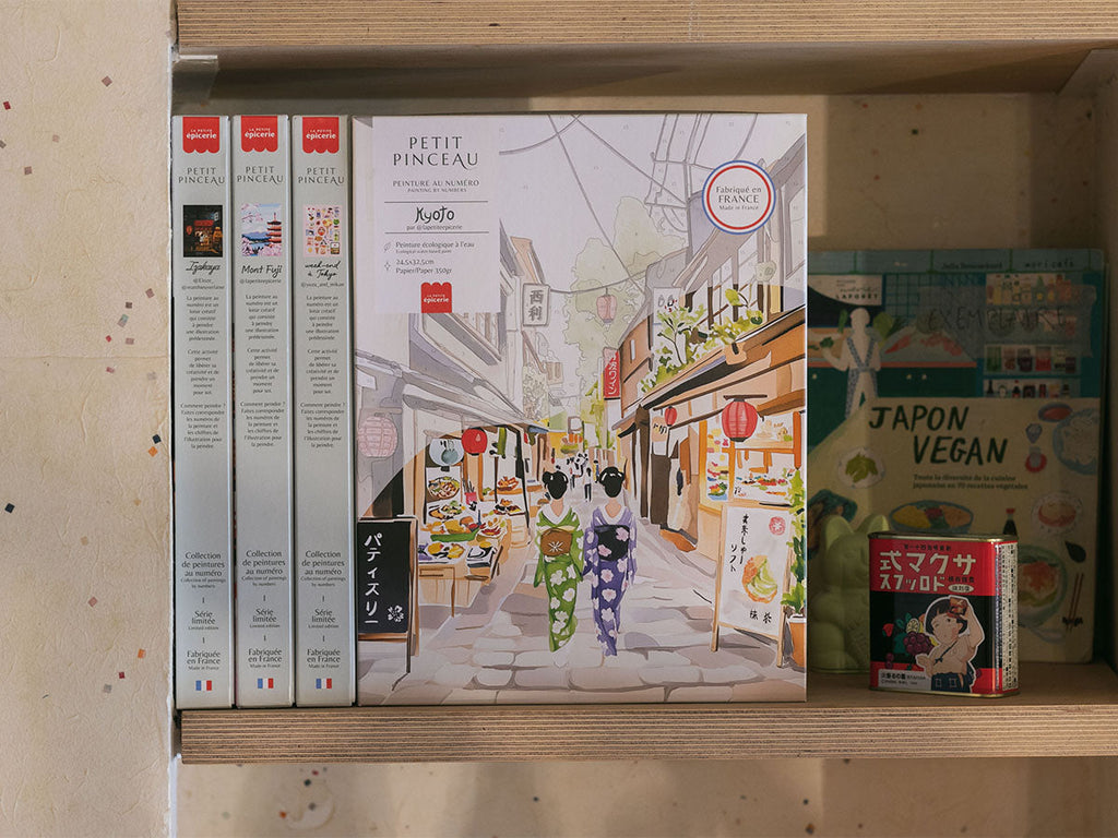 Coffret Peinture Au Numéro - Petit Pinceau Kyoto Par La Petite Epicerie