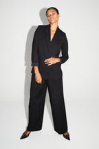 Pantalon Astrid Noir Eclat Fabriqué En Italie
