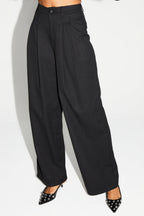 Pantalon Astrid Noir Eclat Fabriqué En Italie