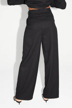 Pantalon Astrid Noir Eclat Fabriqué En Italie