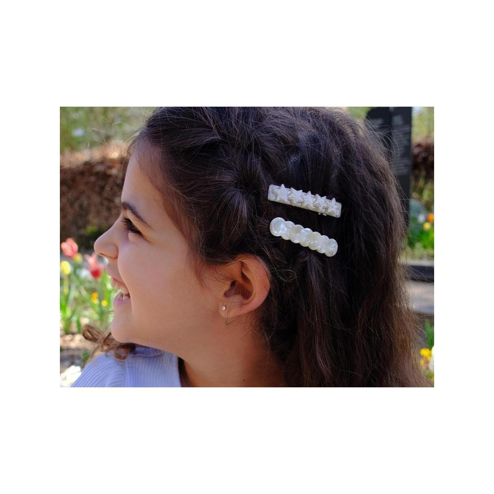 Barrette Cheveux - Etoile Champagne
