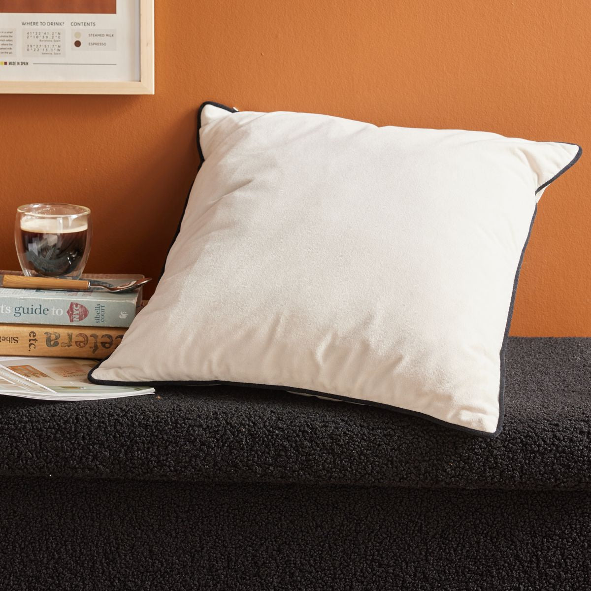 Matcha - Coussin Velour - Blanc