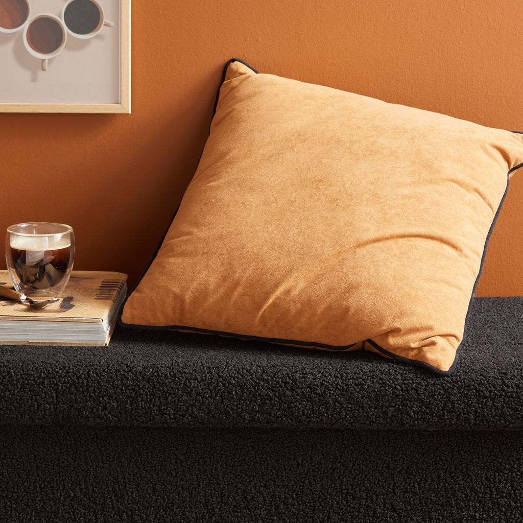 Moka - Coussin Velour - Caramel