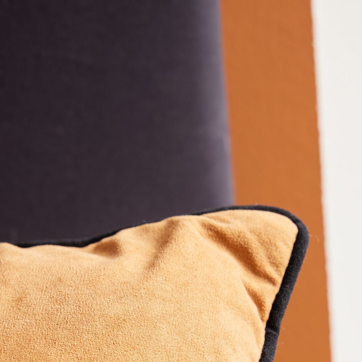 Moka - Coussin Velour - Caramel