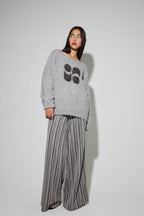 Pantalon Charlie Rayures Silver Fabriqué En Italie