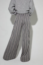 Pantalon Charlie Rayures Silver Fabriqué En Italie