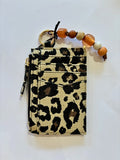 Porte Cartes Elmo Textile - Leopard