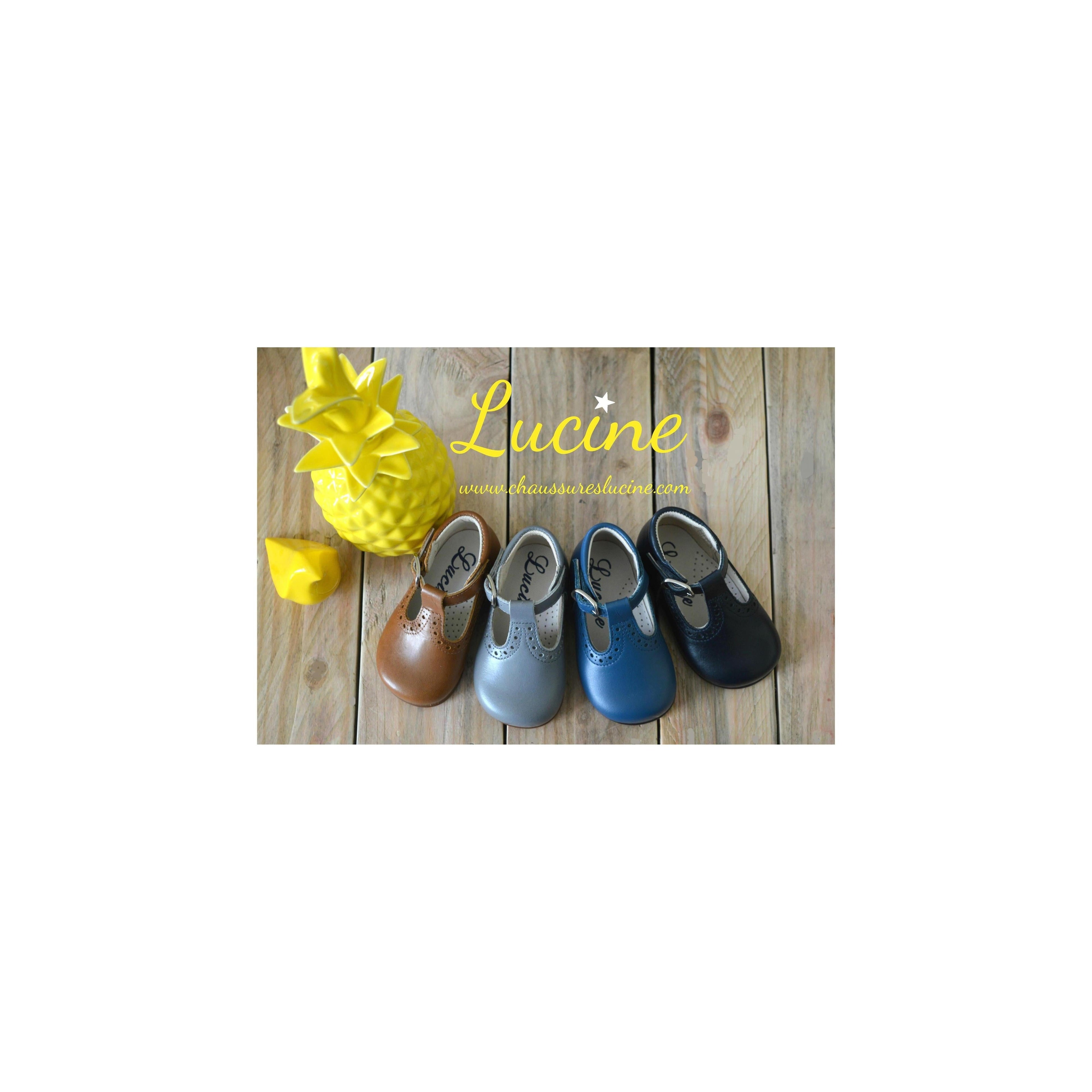 Chaussures Bébé Bottillons Salomé À Boucle Axel - Cuir Gris Clair - Mixte