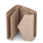 porte-monnaie - saffiano signature #couleur_champagne